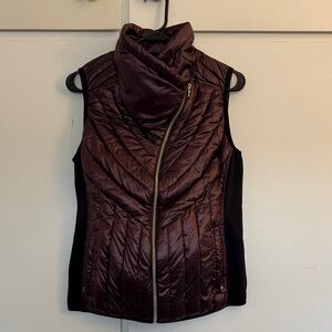 Calvin Klein Burgundy Puffer Vest